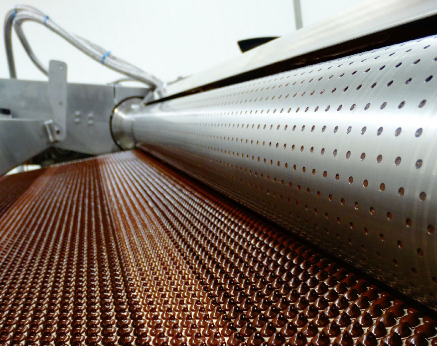 Rotoform HP producing chocolate